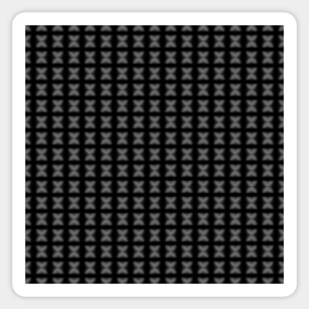 A thousand kisses on black (pattern) Sticker by bobdijkers